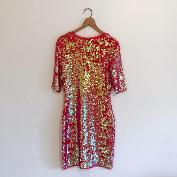 Pink sequin BCBG dress - Picture 8 of 8